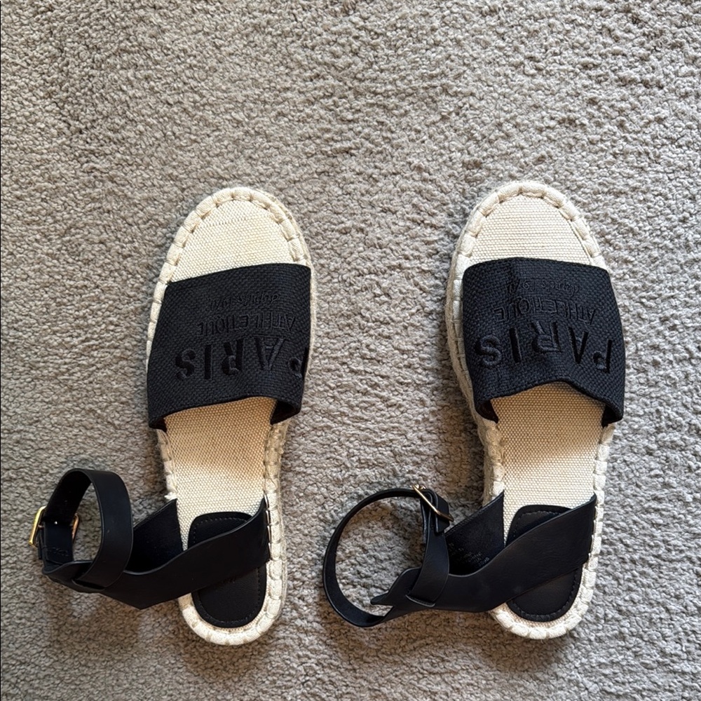 H&M Black Espadrilles Comfortable Stylish Footwear